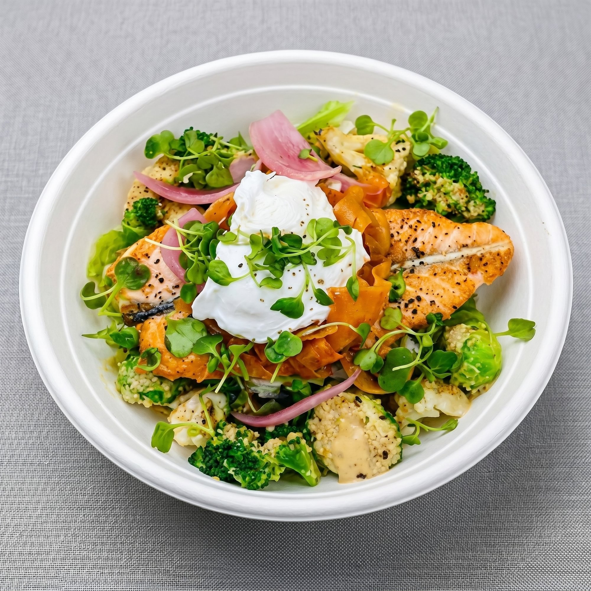 Pan Seared Salmon Bowl