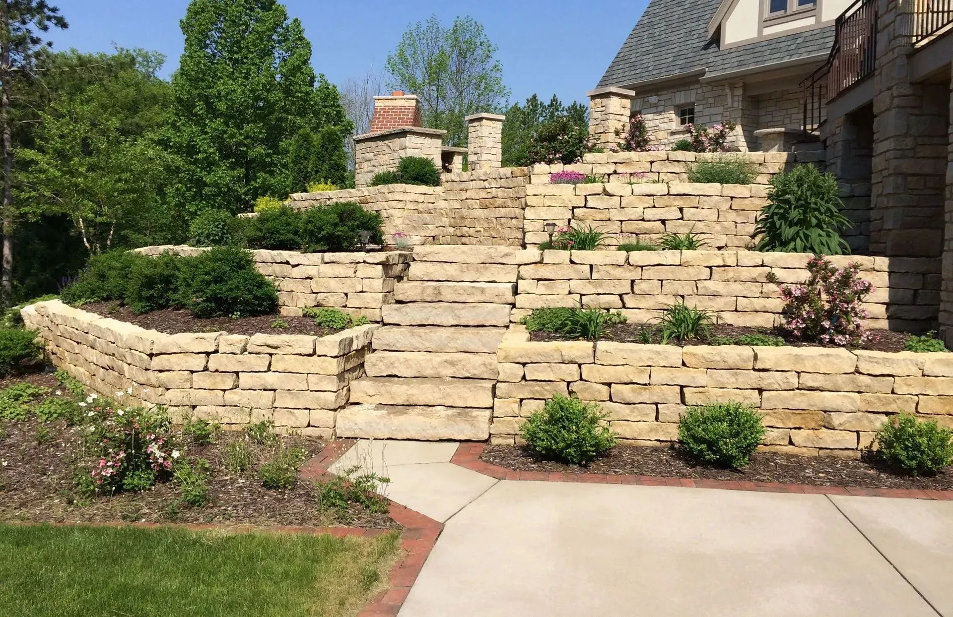 Retaining Wall Installation