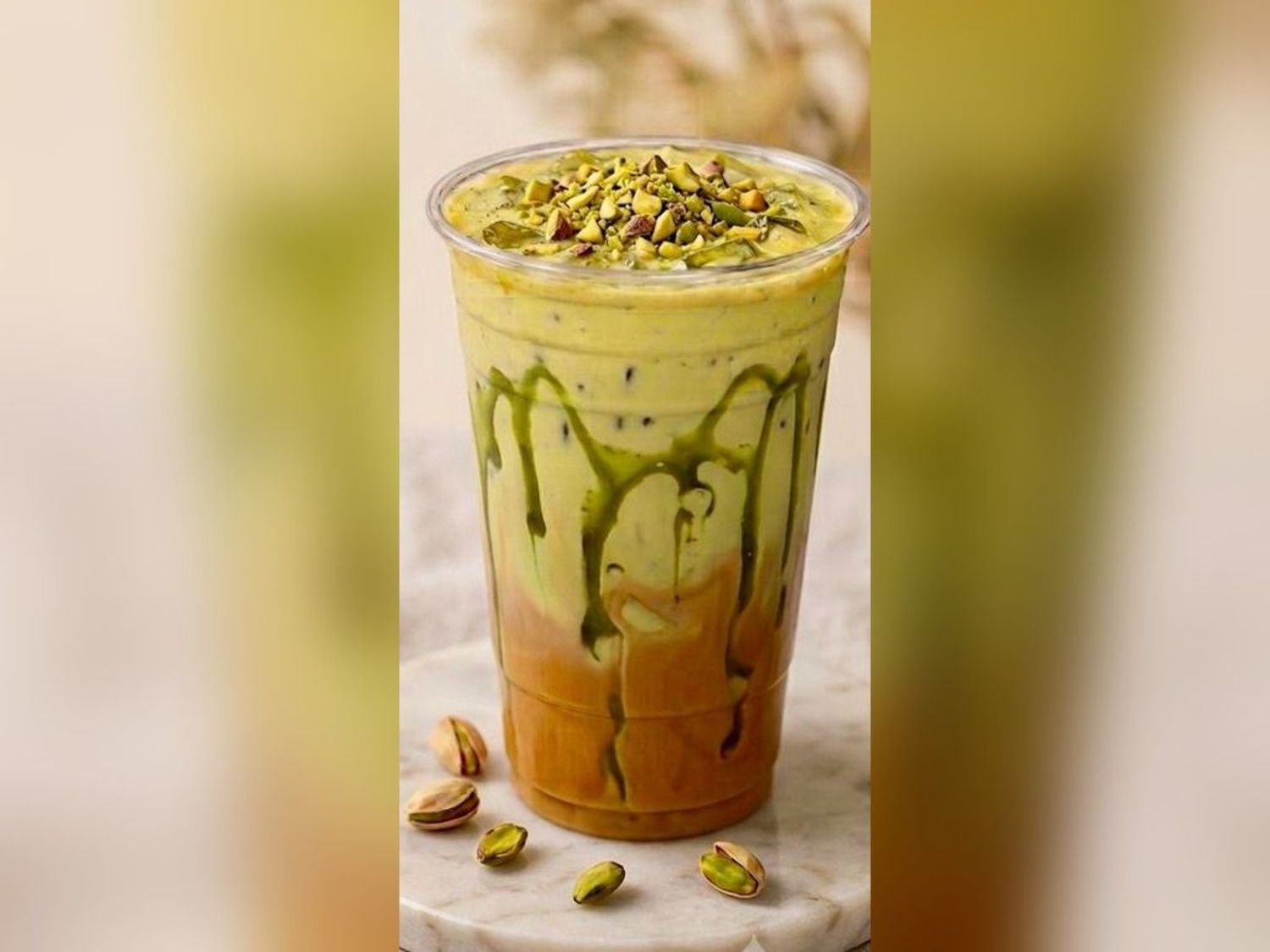 Iced Pistacho Chai Latte