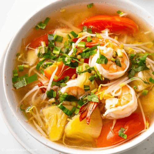 Vietnamese Sour Shrimp Soup