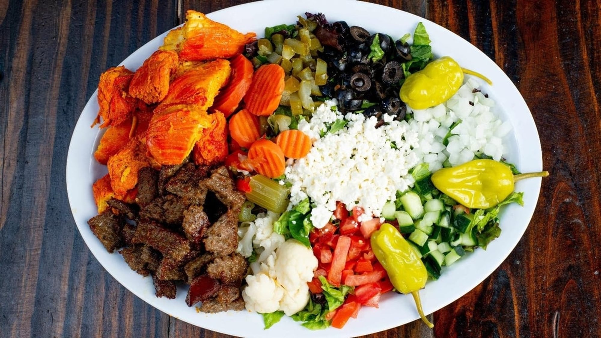Gyro and Chicken Salad