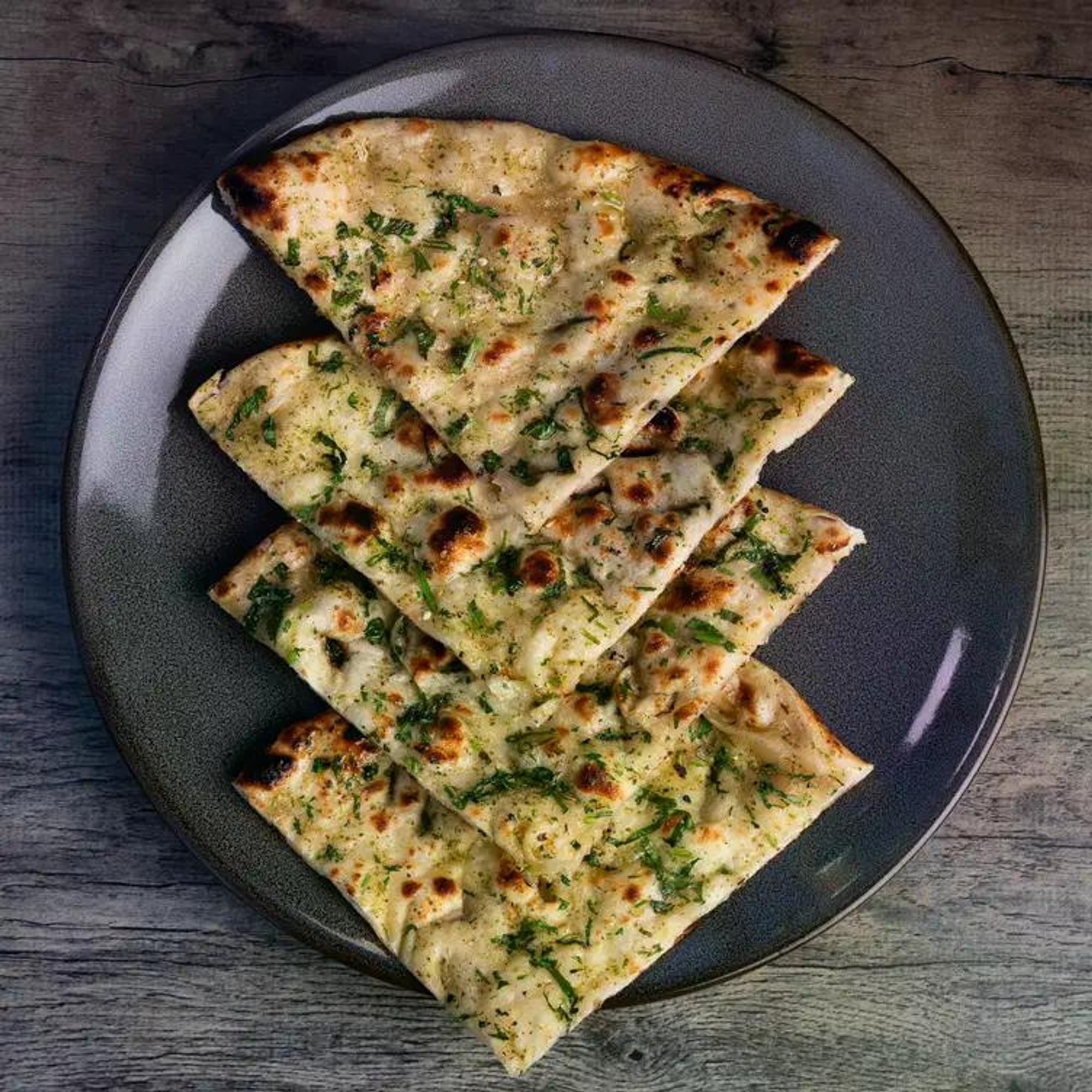 Pesto Cilantro Naan