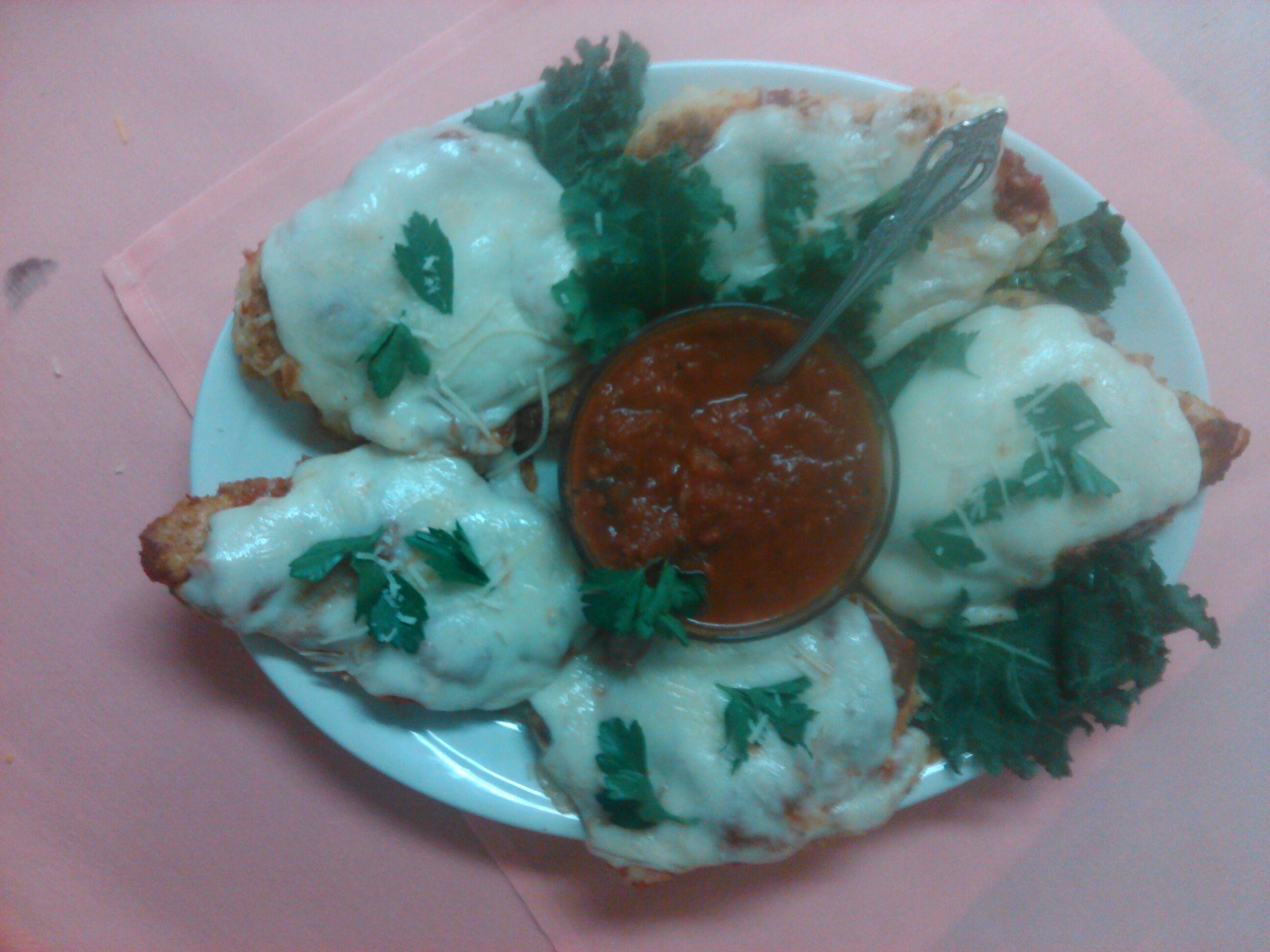 Chicken Parmesan for family style!