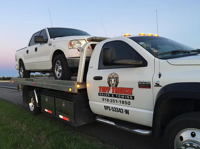 If you're in need of a reliable, friendly and affordable tow truck service in the Tulsa or Broken Arrow area, give Tuff Truck Towing a call! Our staff is readily available and will get you taken care of swiftly. No need to panic, Tuff Truck Towing is here to help!