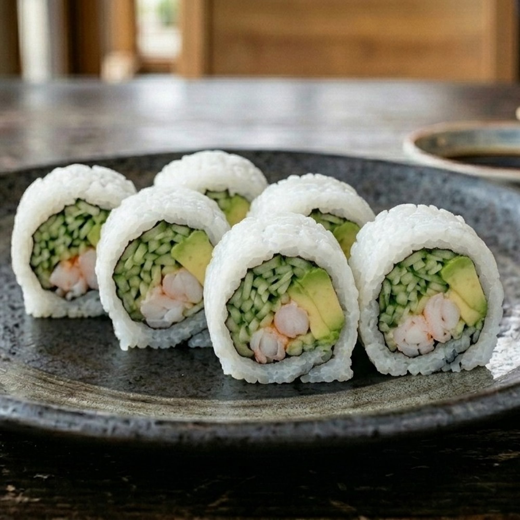 Shrimp Avocado Cucumber Roll