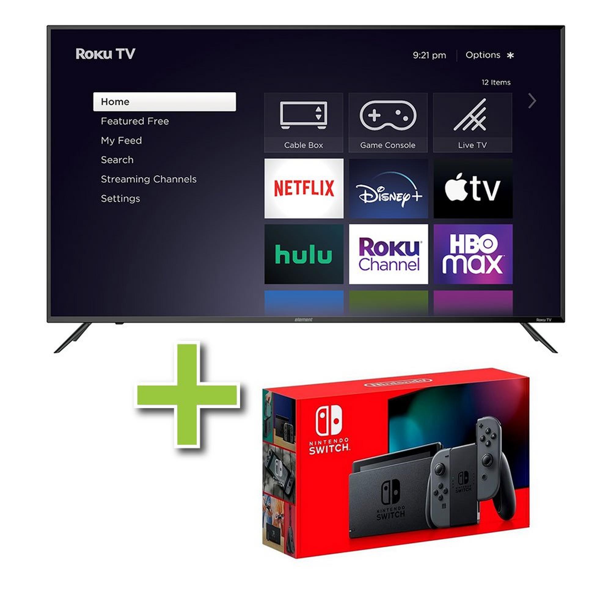 65" Element TV w/ 4K Ultra HD Resolution & Nintendo Switch