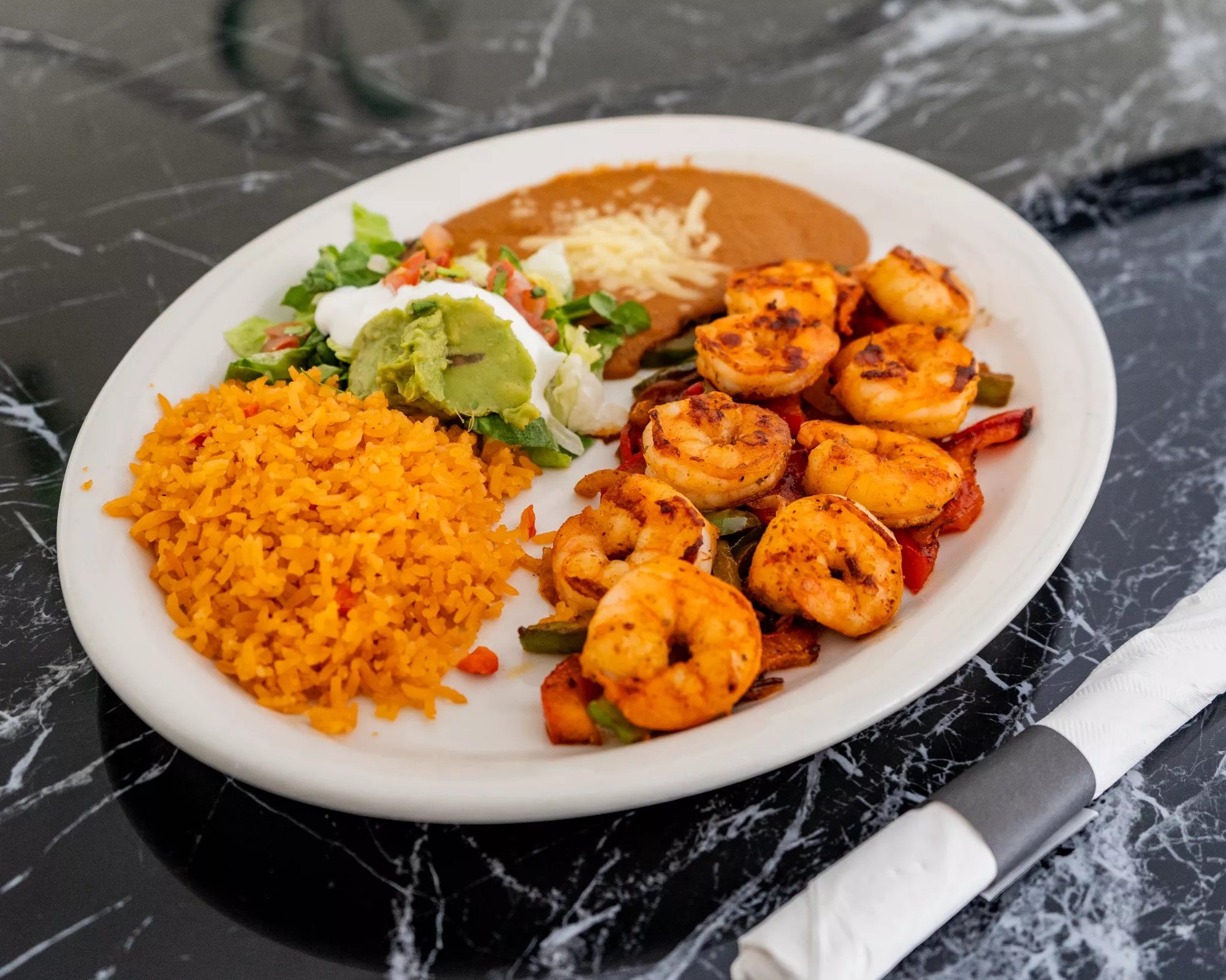 Shrimp Fajita Dinner
