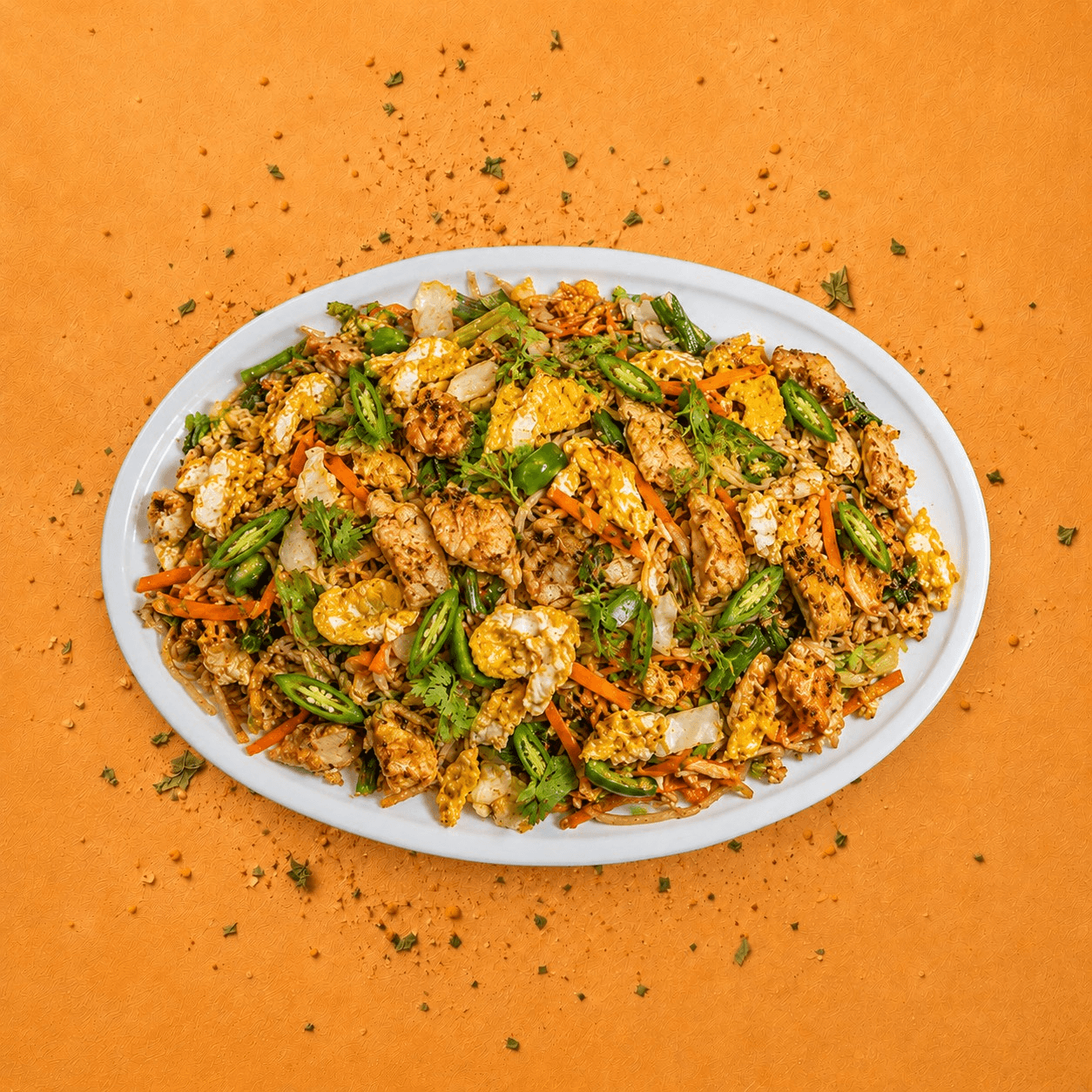 Green Chilli Double Egg Noodles