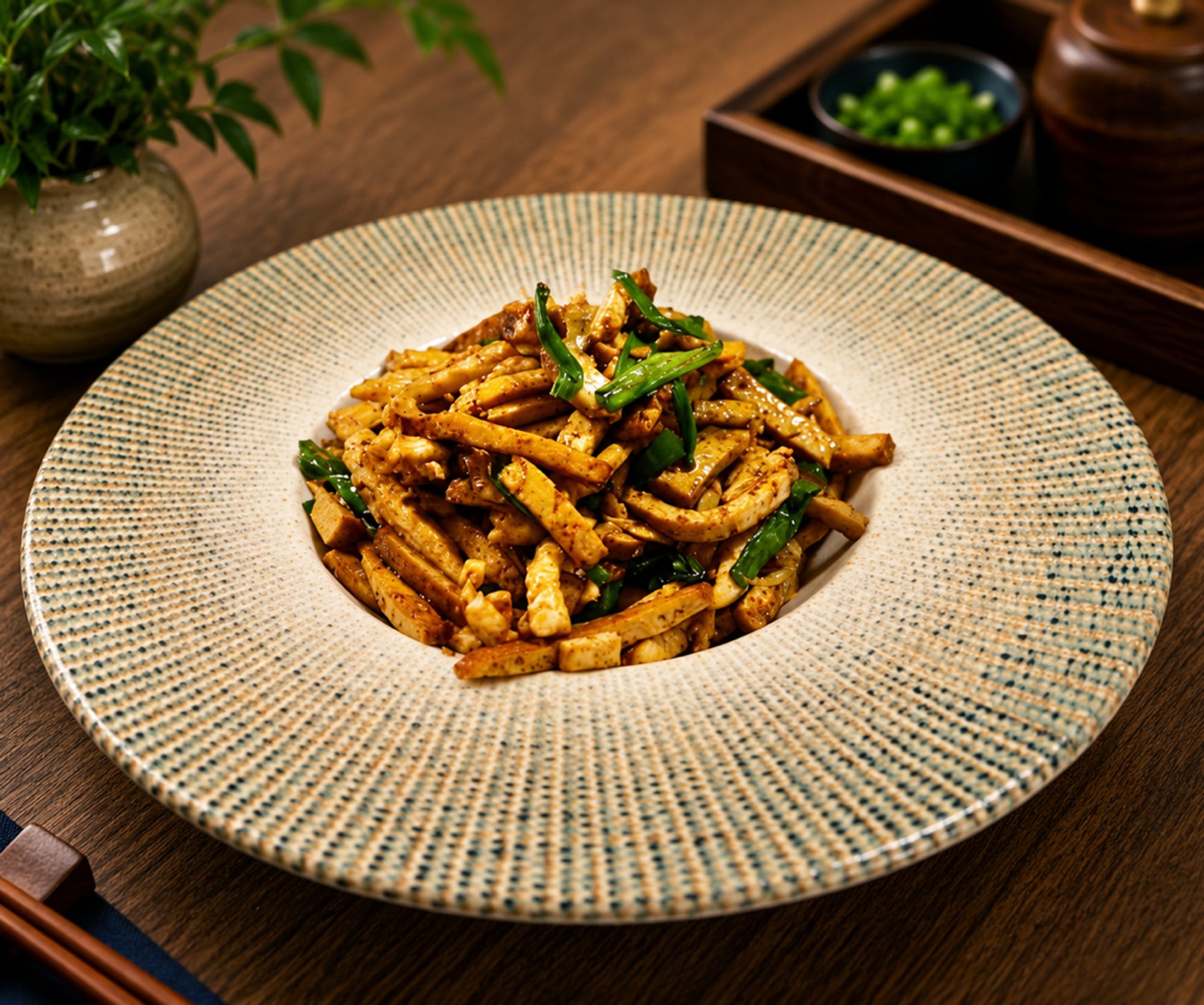 Chicken with Dry Tofu / 香干鸡丝