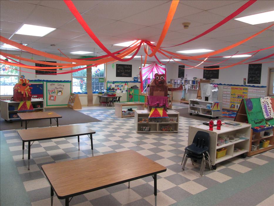 Our Prekindergarten classroom decorated for a circus theme!