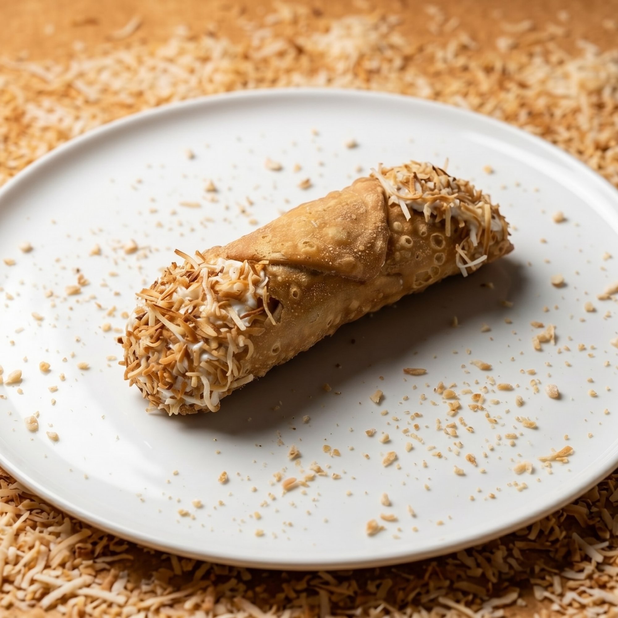 Toasted Coconut Cannoli