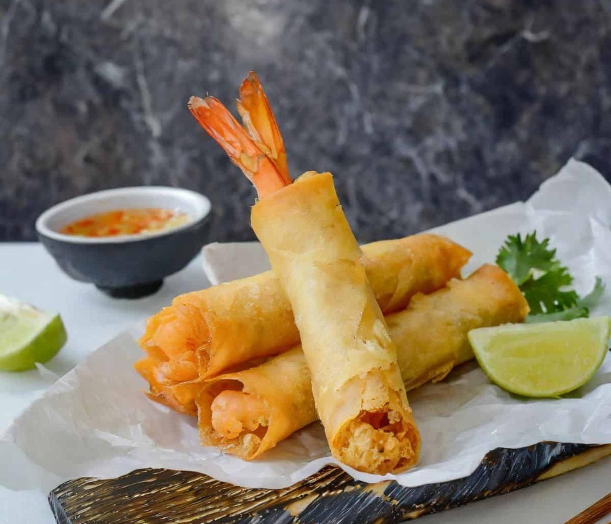 Shrimp Spring Rolls 6pc