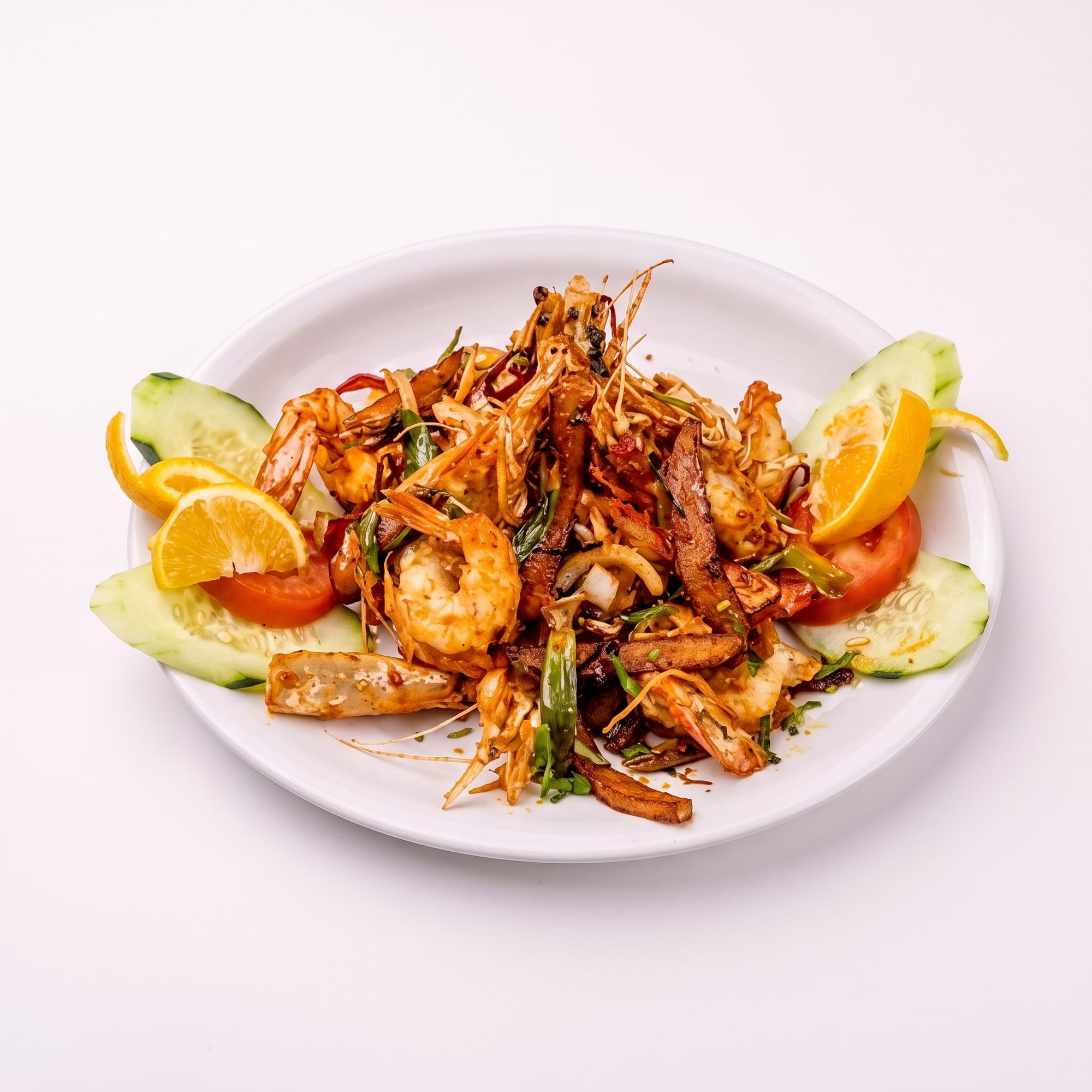 Langostino Platillo A La Plancha, Al Mojo, Sarandeado, A La Diabla Cangostino