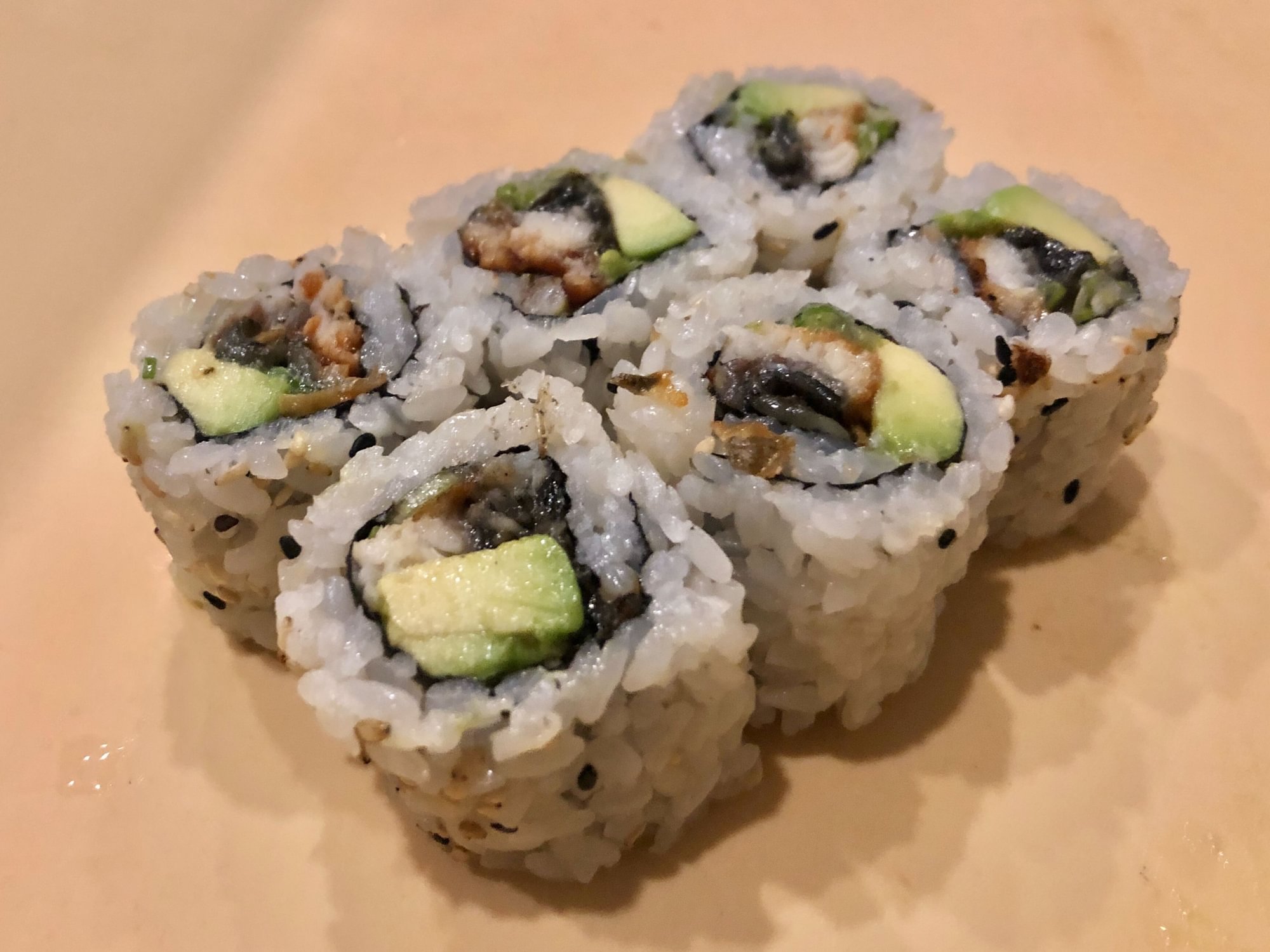 Unagi Eel Avocado Onion Roll