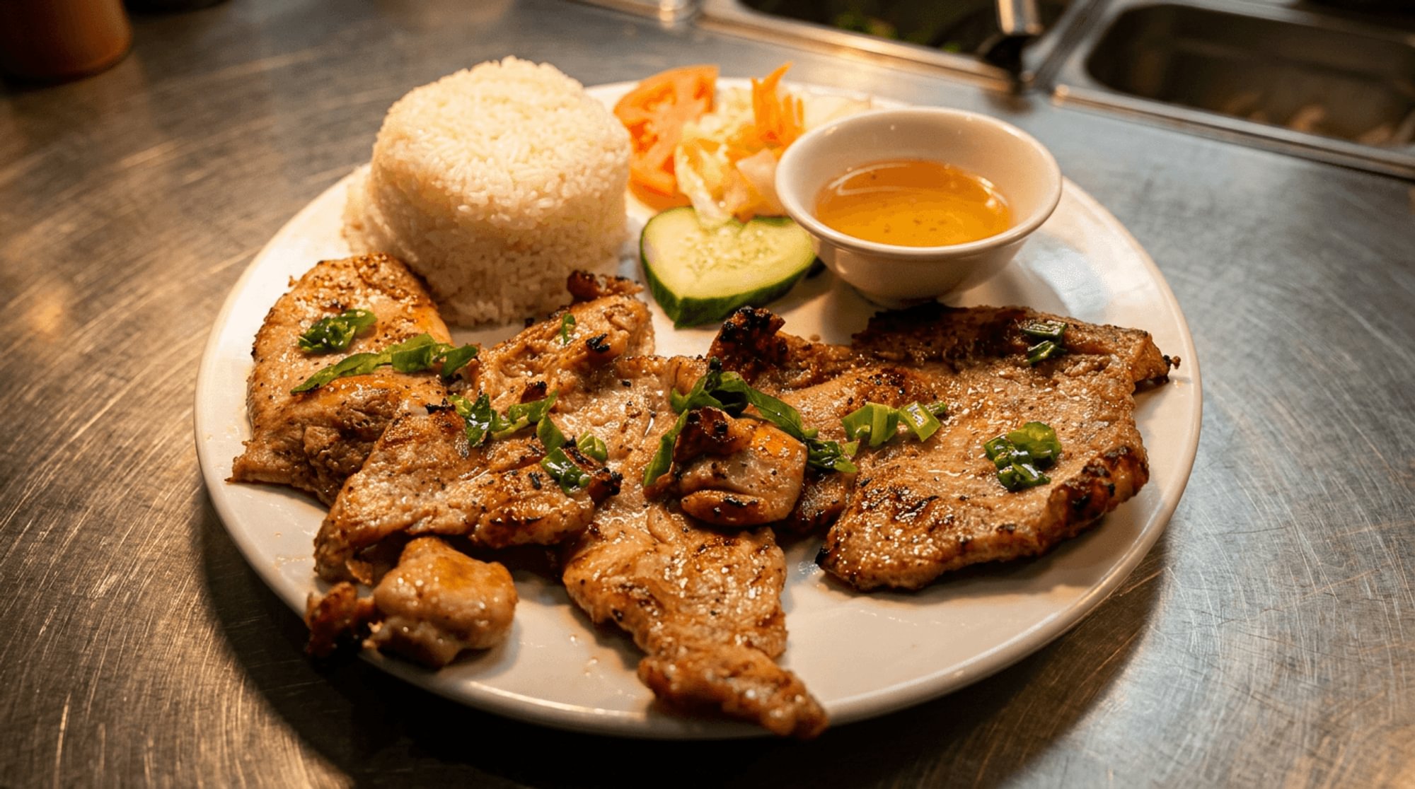 Grilled Rice Plate – Cơm Tấm