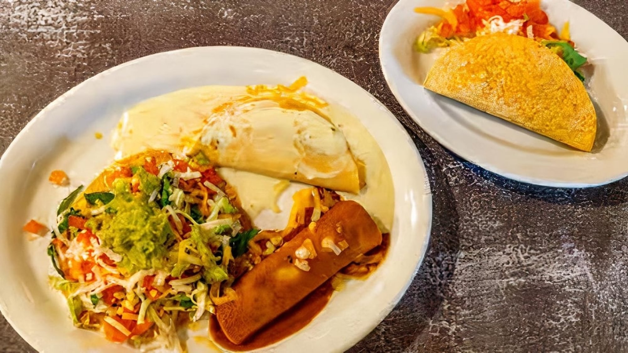 C. One Chalupa, One Cheese Taco, One Beef Taco & One Beef Enchilada