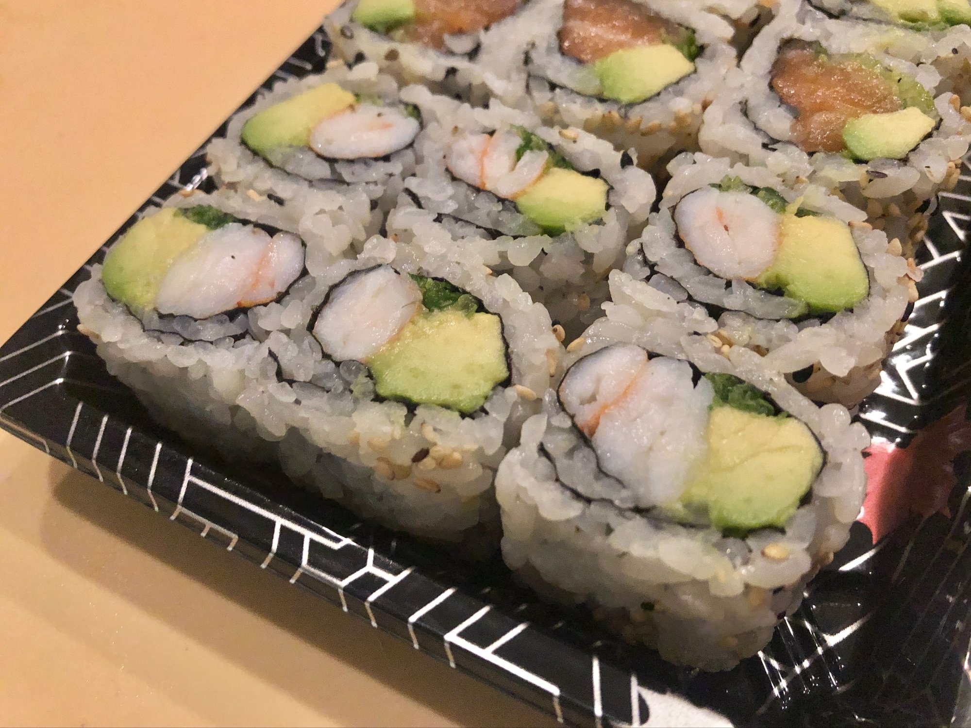Boiled Shrimp Avocado Roll