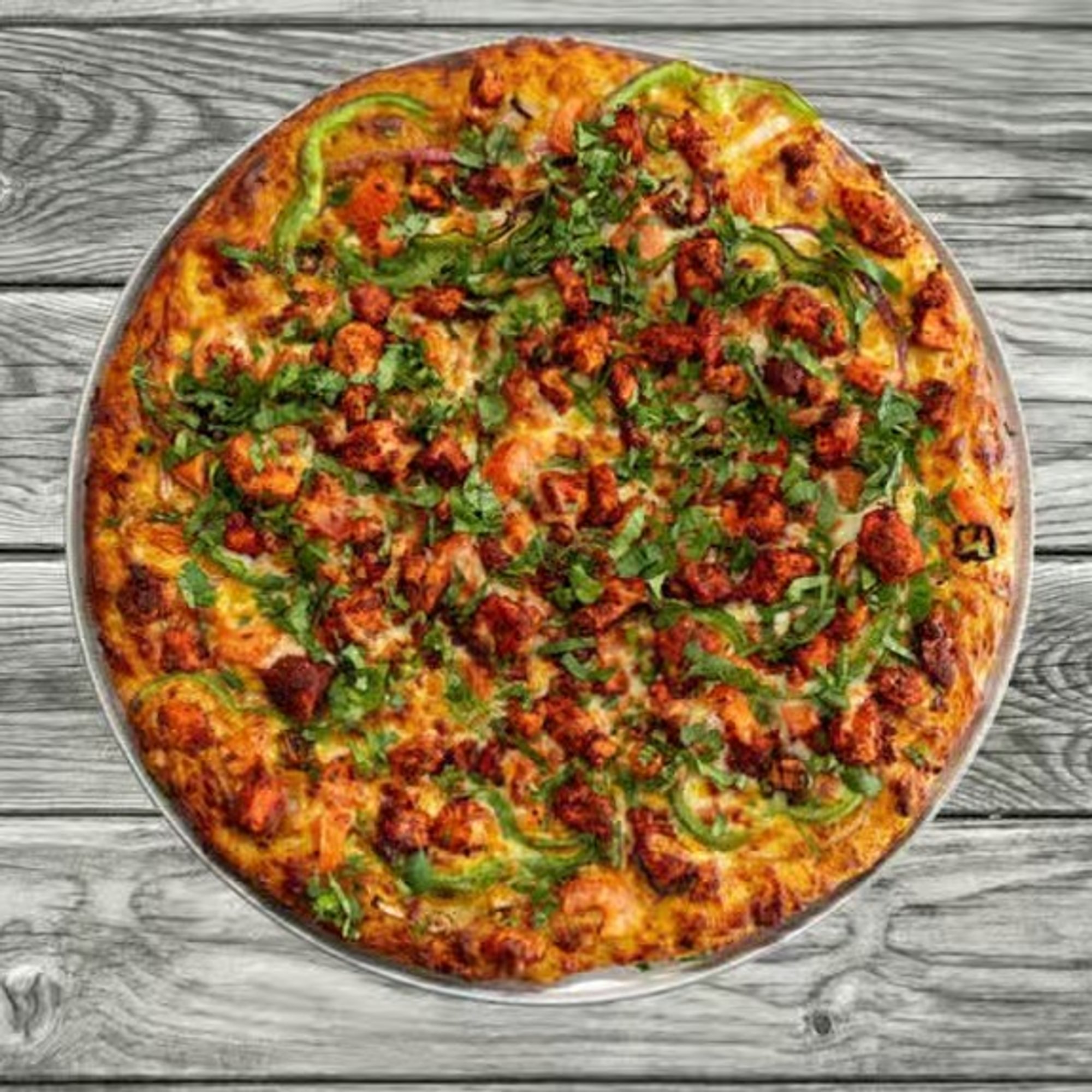 Halal Tandoori Chicken Pizza