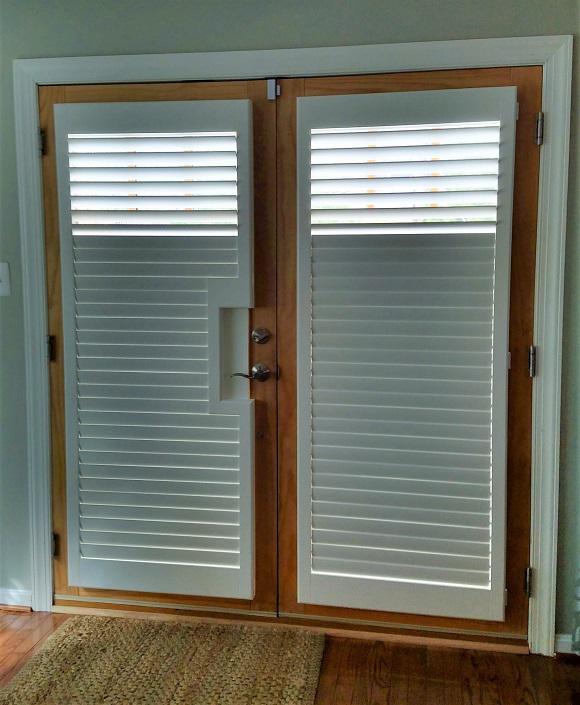 Every house has different windows according to its unique structure and architecture. Our Custom Fit Shutters are specially tailored to match your needs. Check out how our Shutters fit perfectly on the door in this house in Alexandria, Virginia.