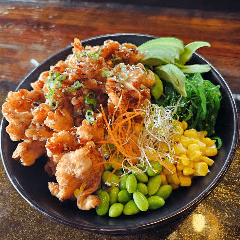 Crispy Chicken Teriyaki Rice Bowl L