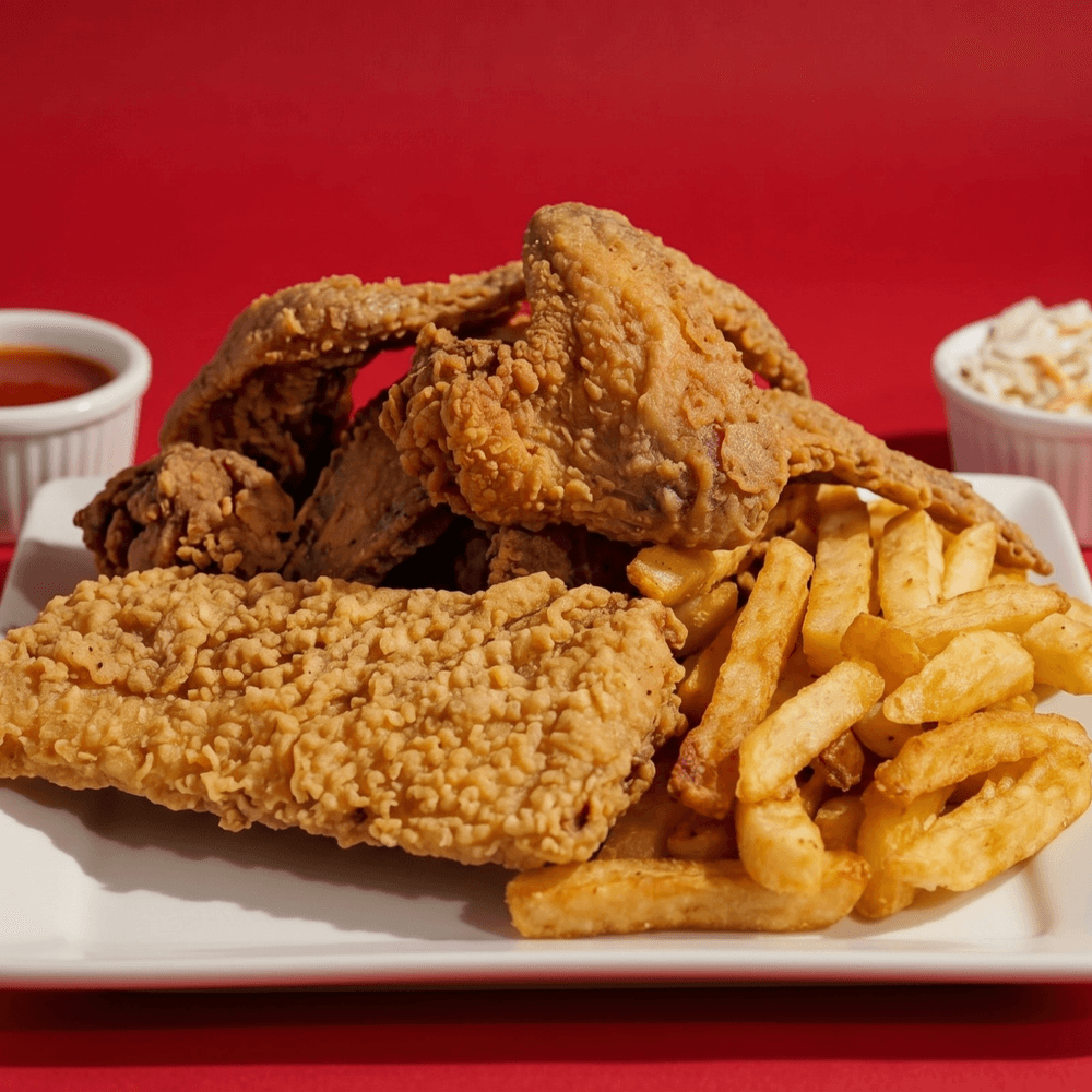 Cod (1 Pc) & Wings (4)