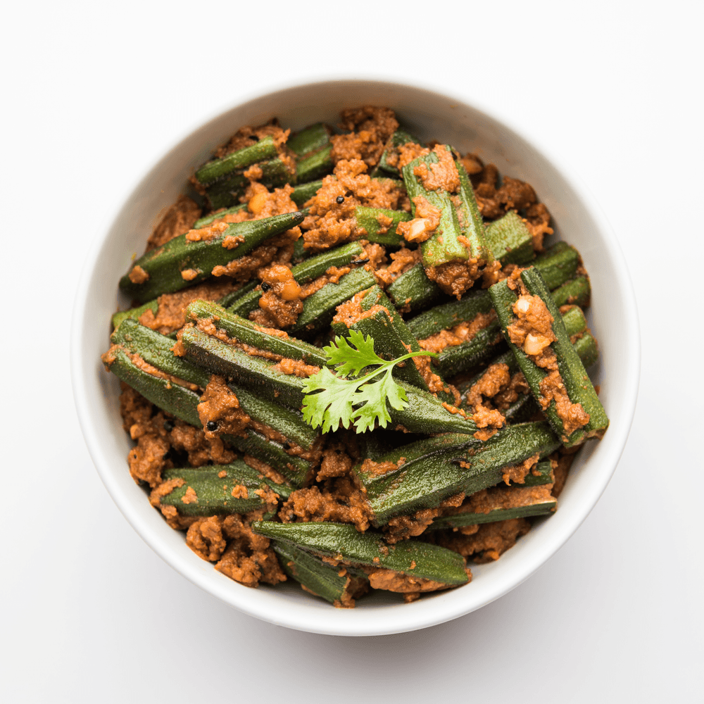 South Indian Kadai Bindi Masala