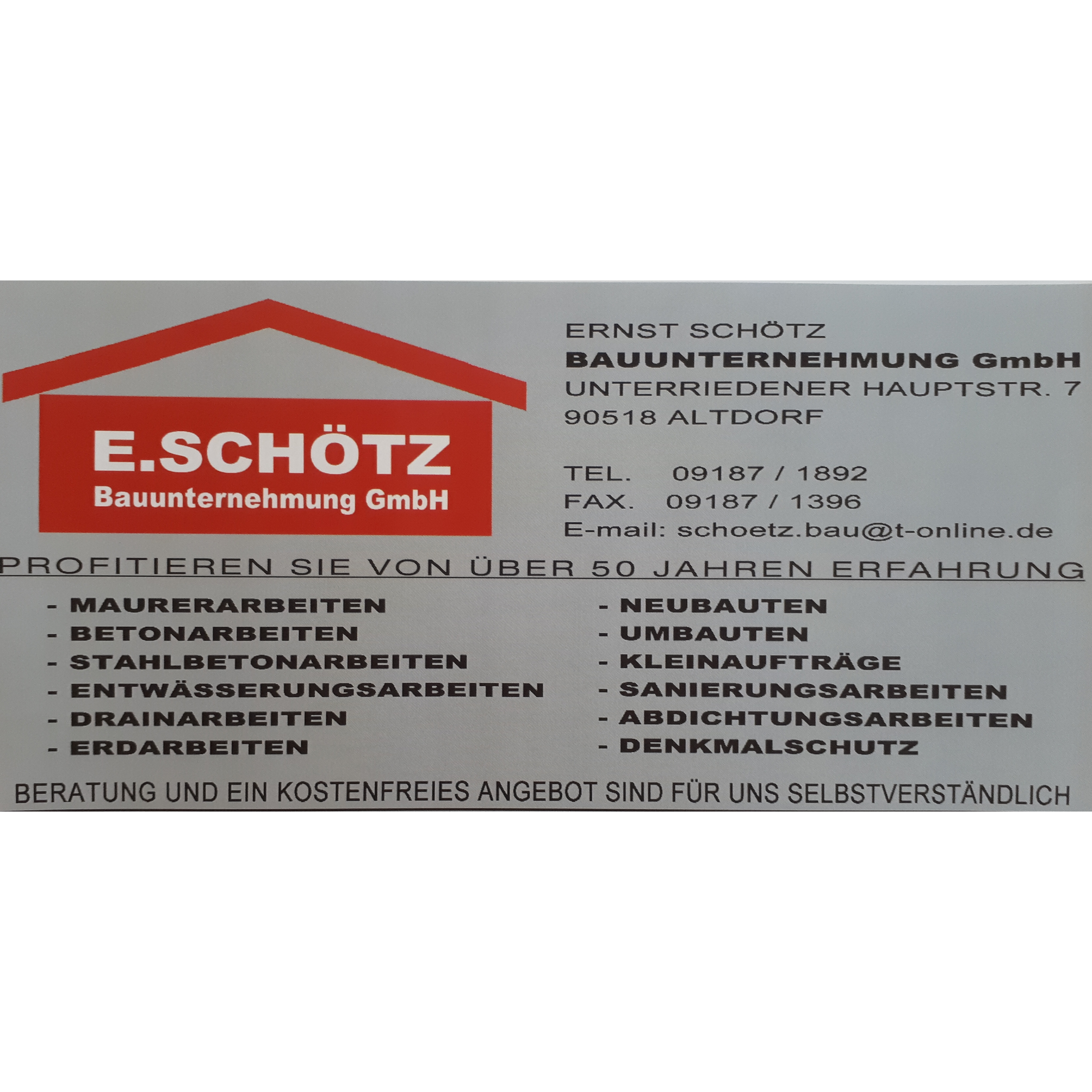 Logo von Ernst Schötz Bauunternehmung GmbH