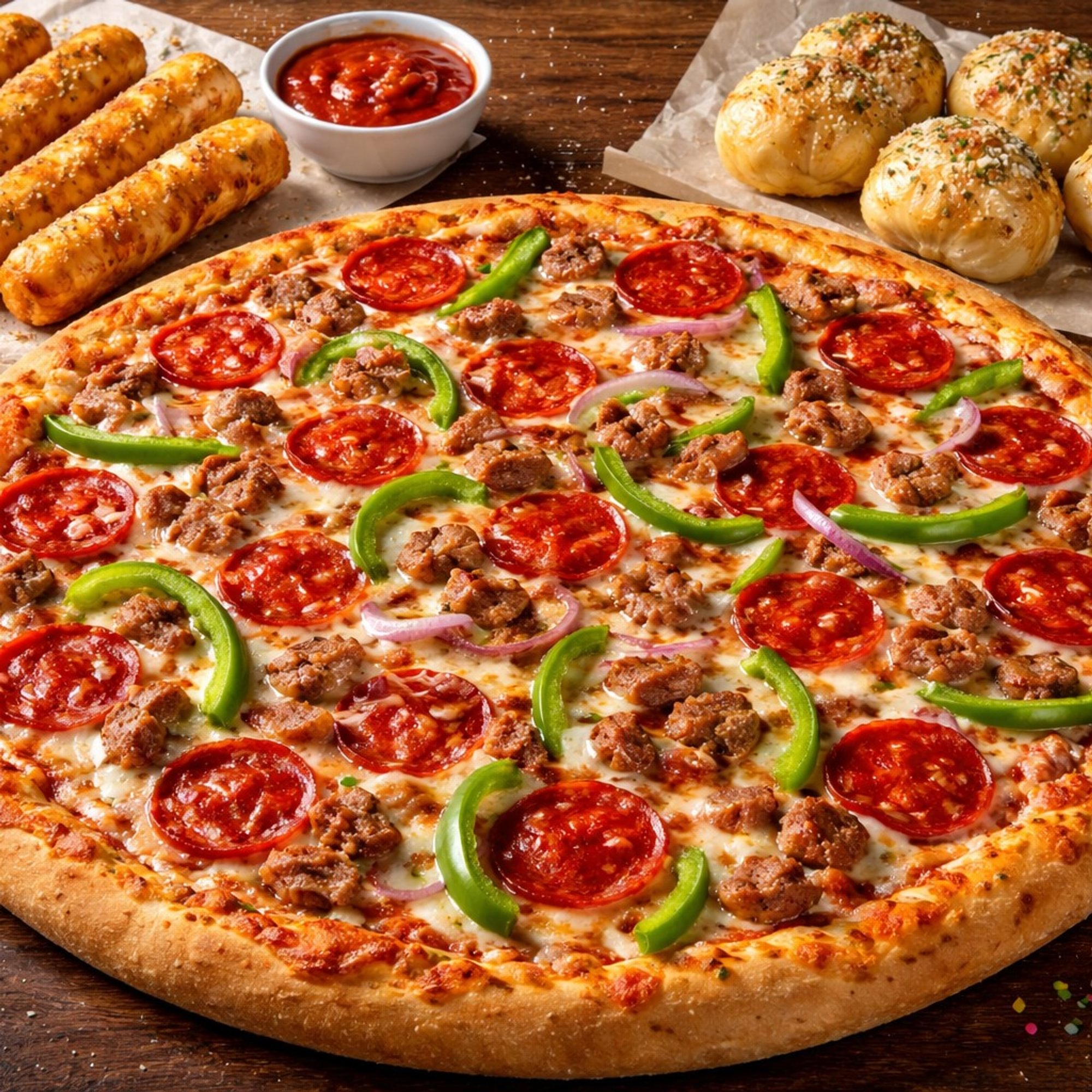 DELIVERY #1 (Pizza, Garlic Knots, 5 Mozzarela)