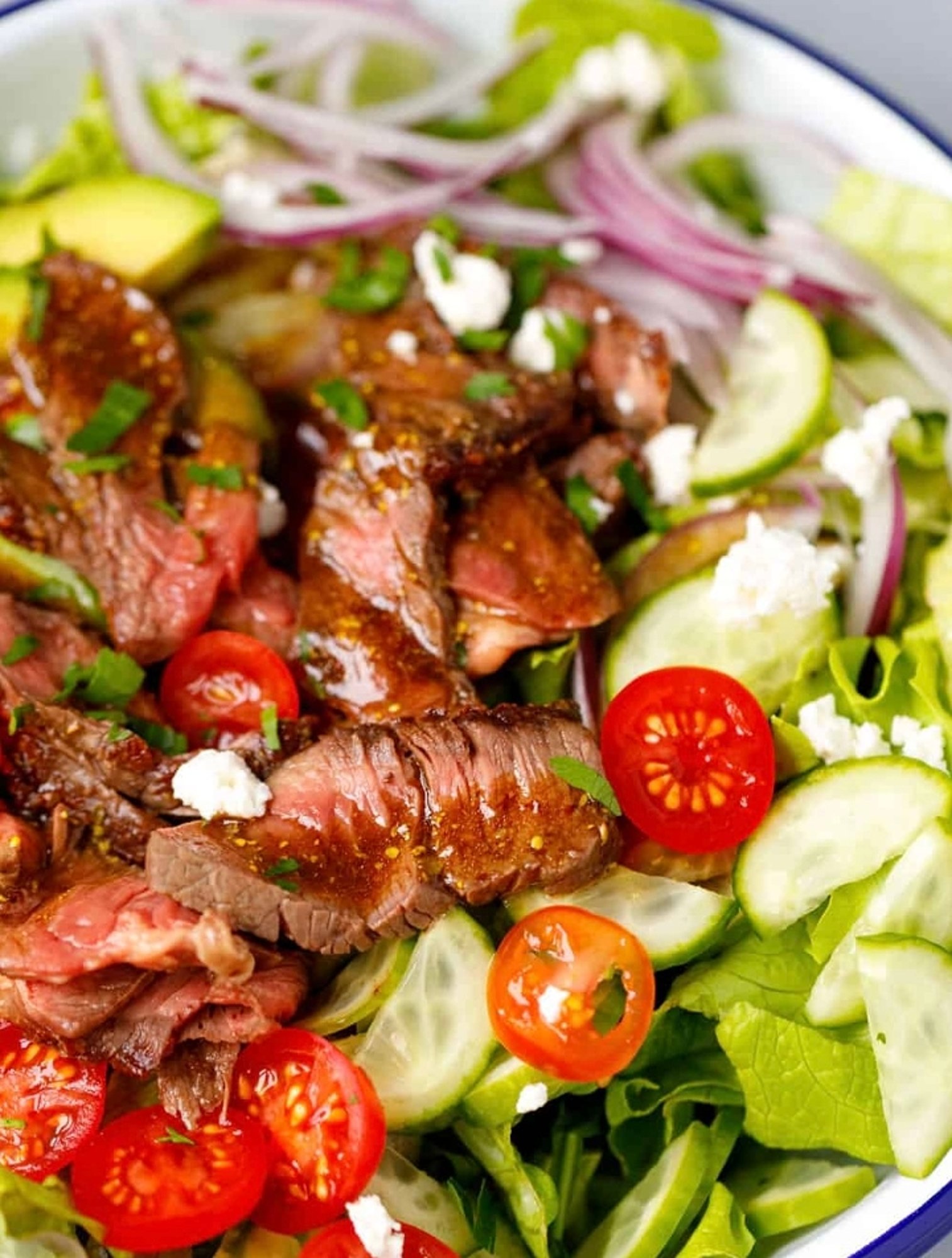Green Day Garden Salad with Steak Tips