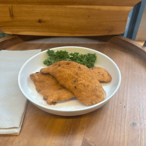 Breaded Chicken Cutlets Dish
