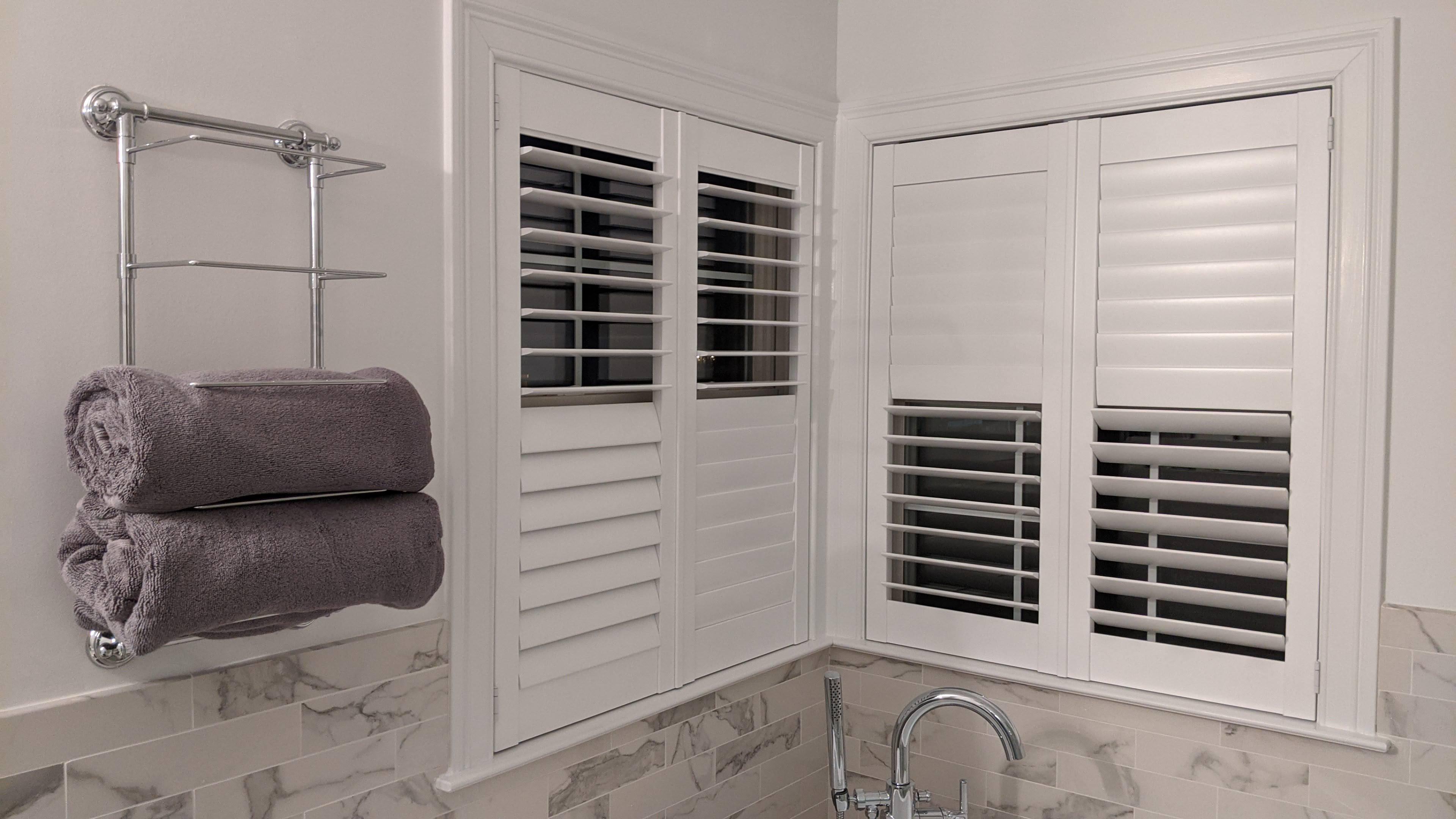 Norman Shutters in the bathroom!