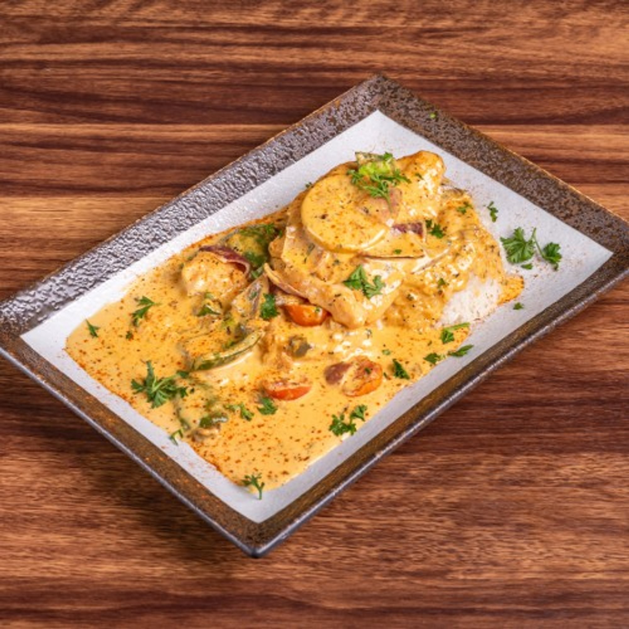 White Butter Swai Fish Plate