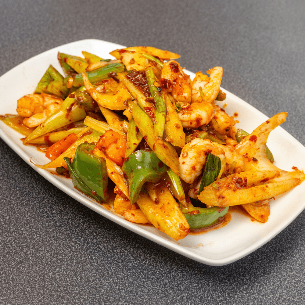 Szechuan Spicy Mala Shrimp