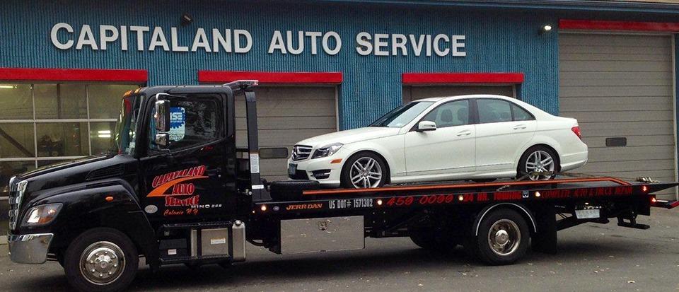Capitaland Auto provides safe, reliable towing services.  You can trust your car with Capitaland Automotive.