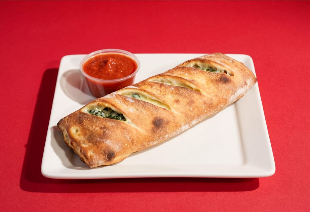 Spinach Saute & Mozzarella Stromboli