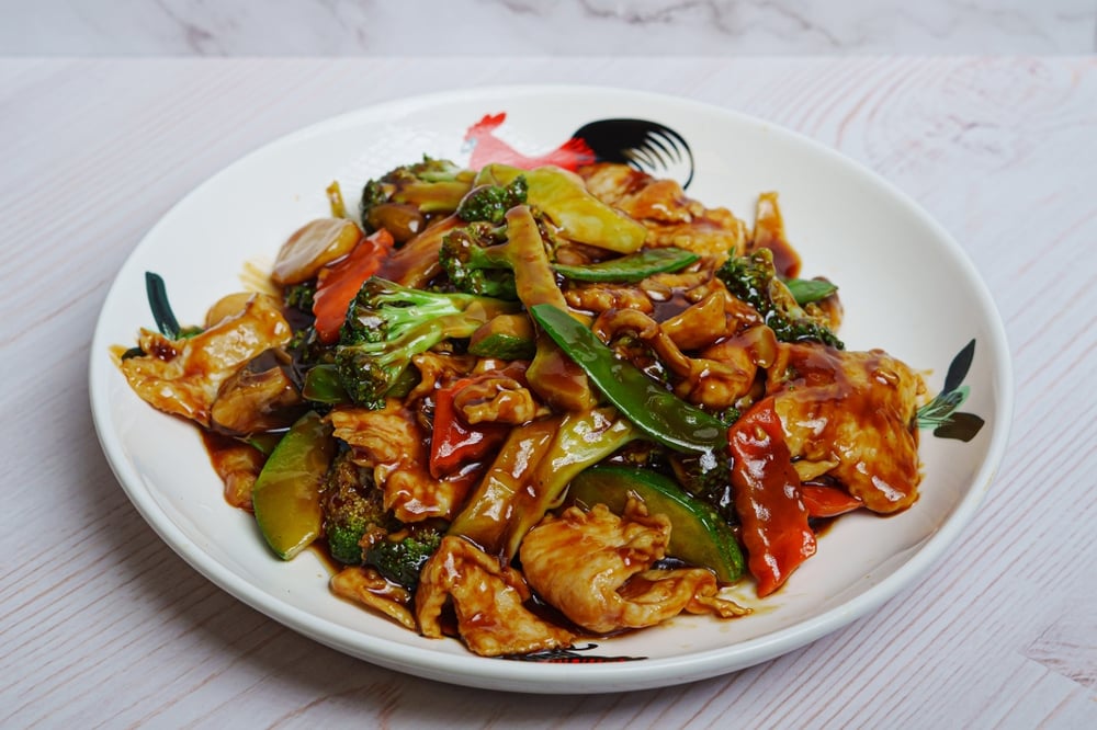 Chicken with Vegetables Dinner 蔬菜鸡