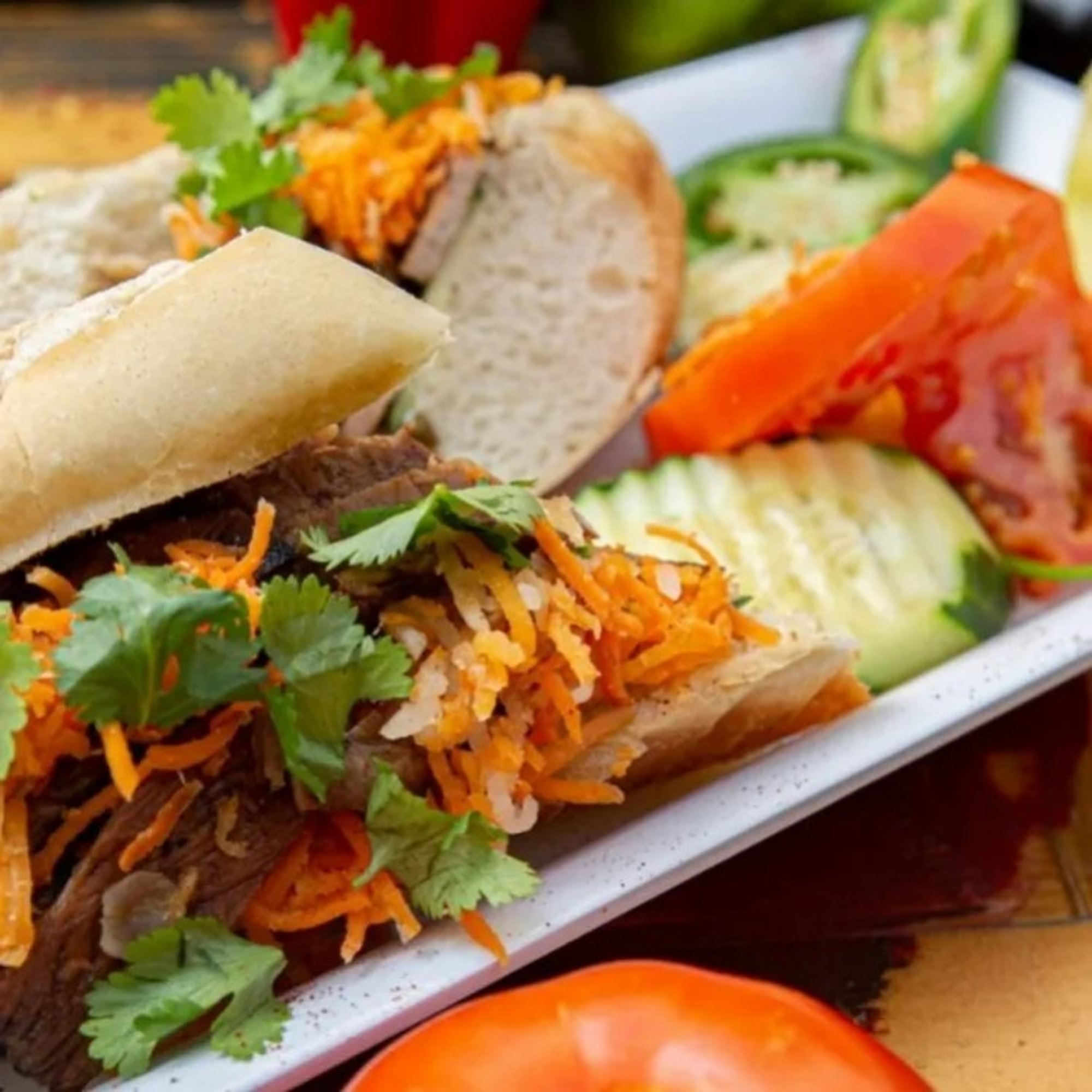 Grilled Beef Sandwich (Banh Mi Bo Nuong)