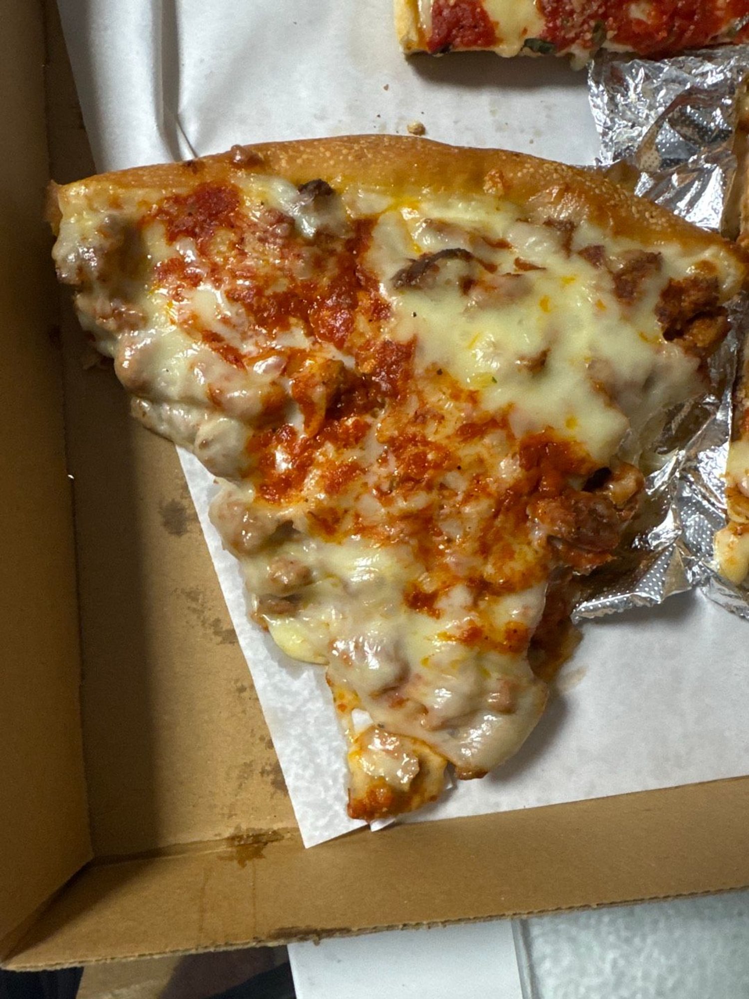Eggplant Parm Pizza Slice