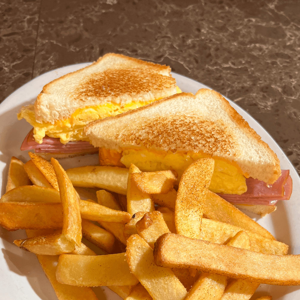 Ham and Egg Melt on Texas Toast