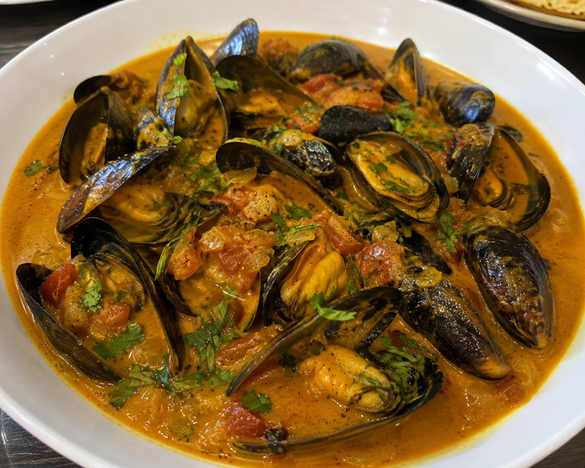 Curried Mussels