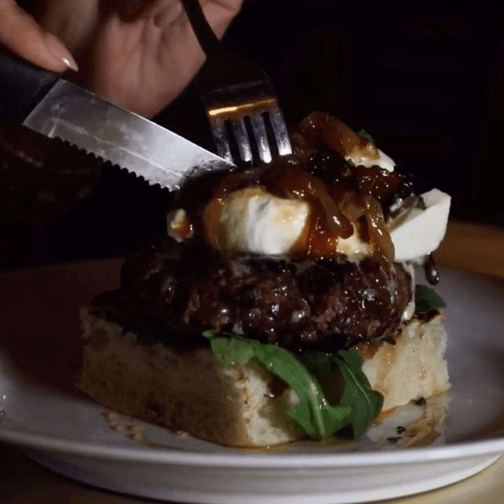 Burrata Burger Stack