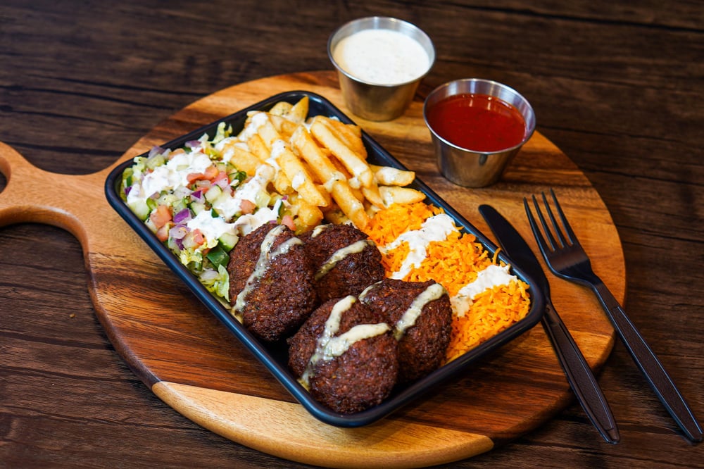 Falafel Over Rice