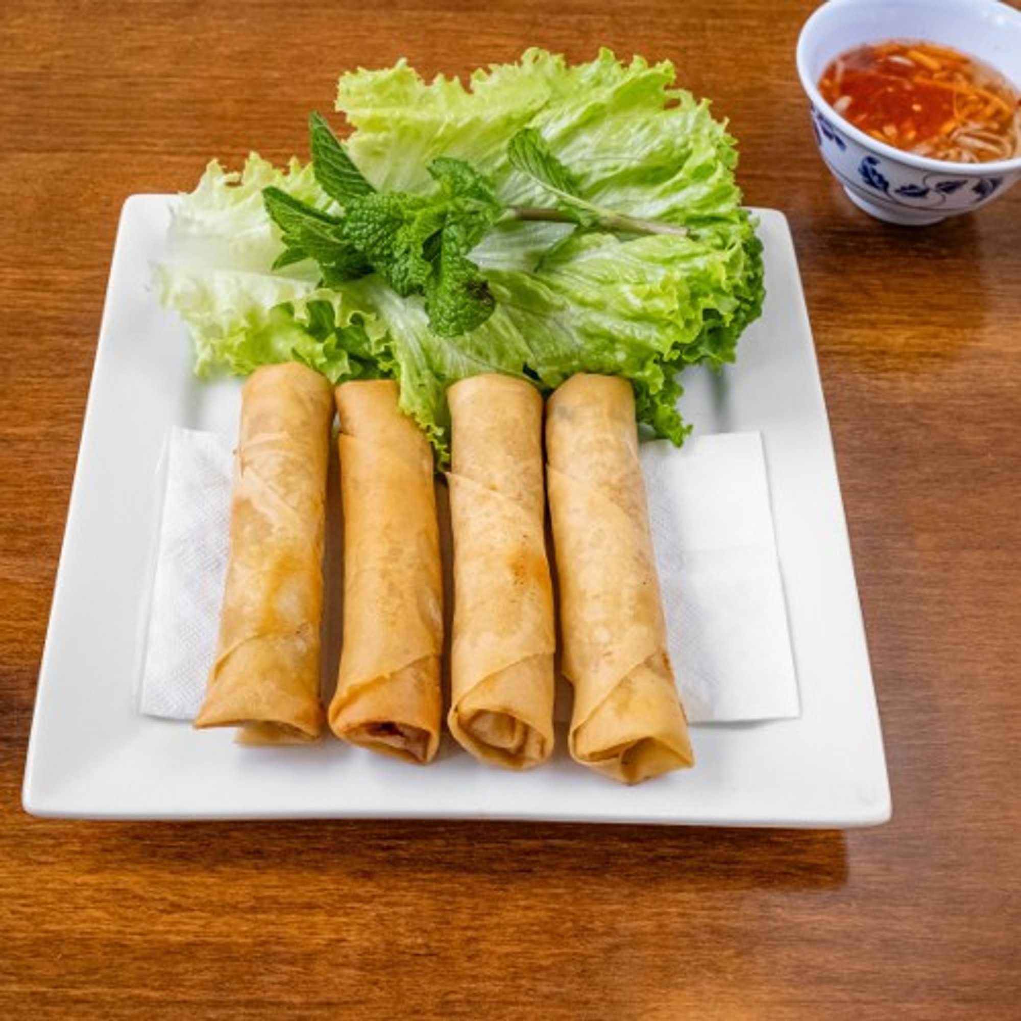 Fried Vegan Egg Rolls - Chả Giò Chay (4 cái)