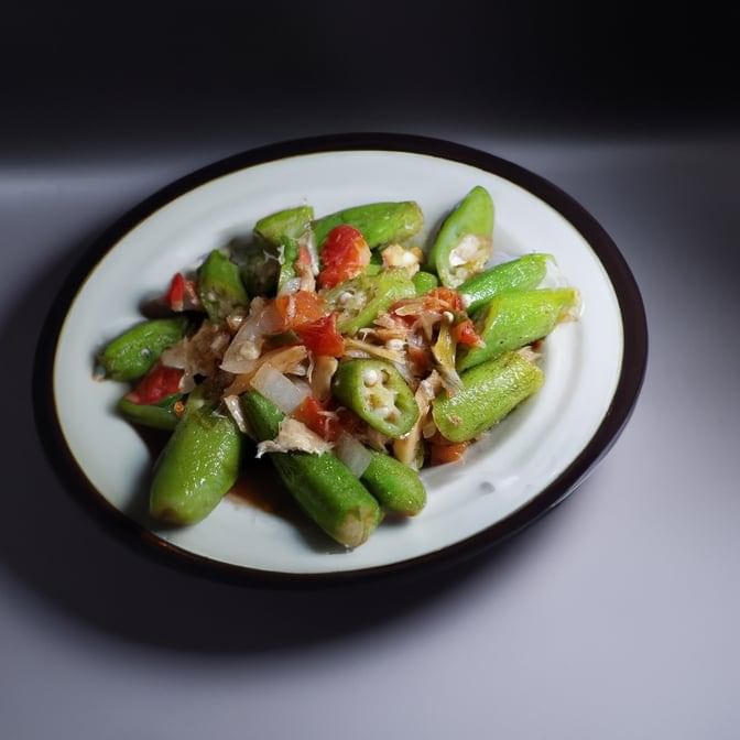 Salt Fish and Okra