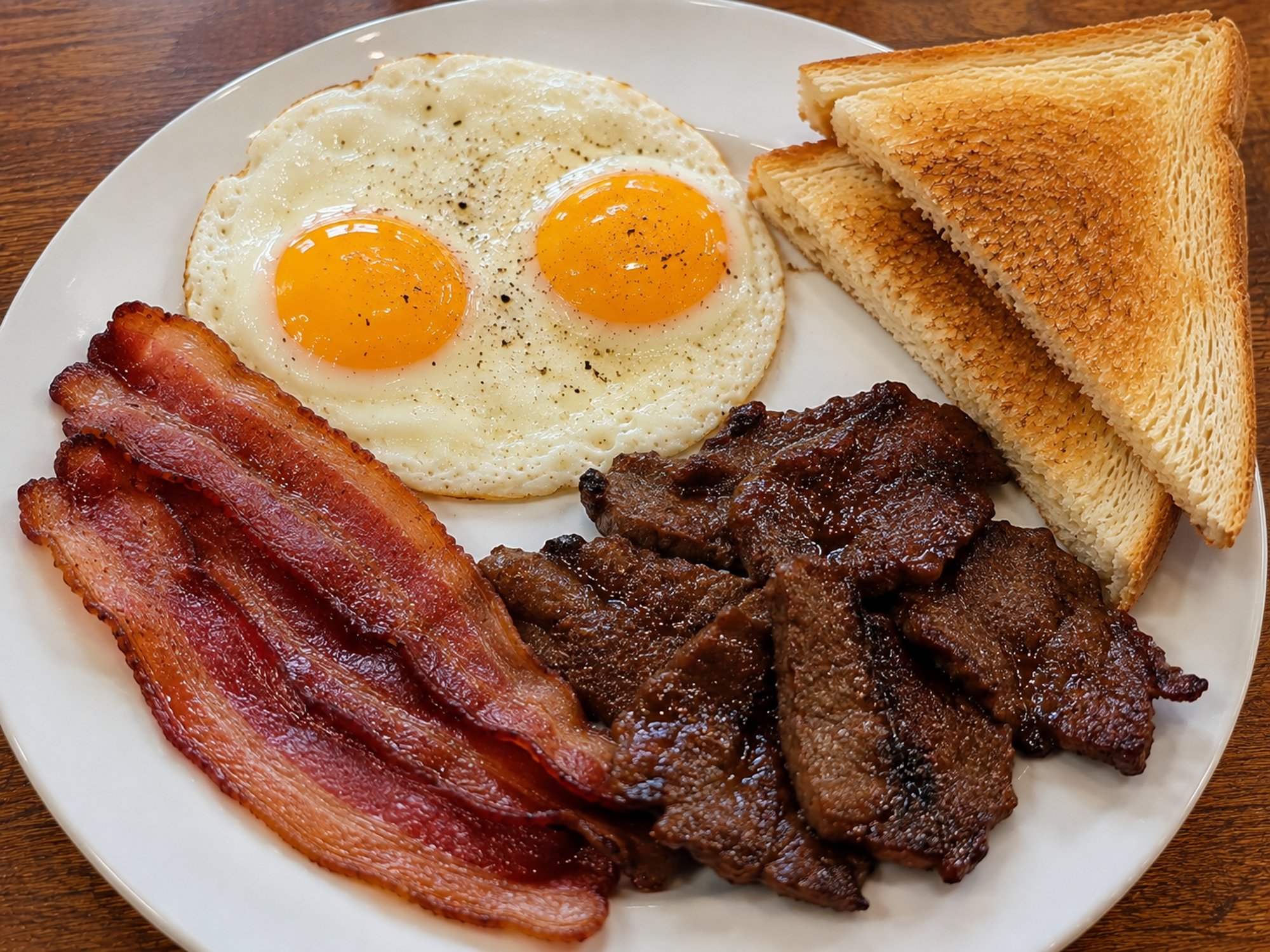 Set 4: 2 Eggs, 2 Bacon & Tapa