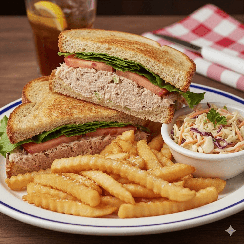 Tuna Fish Sandwich, fries n' coleslaw