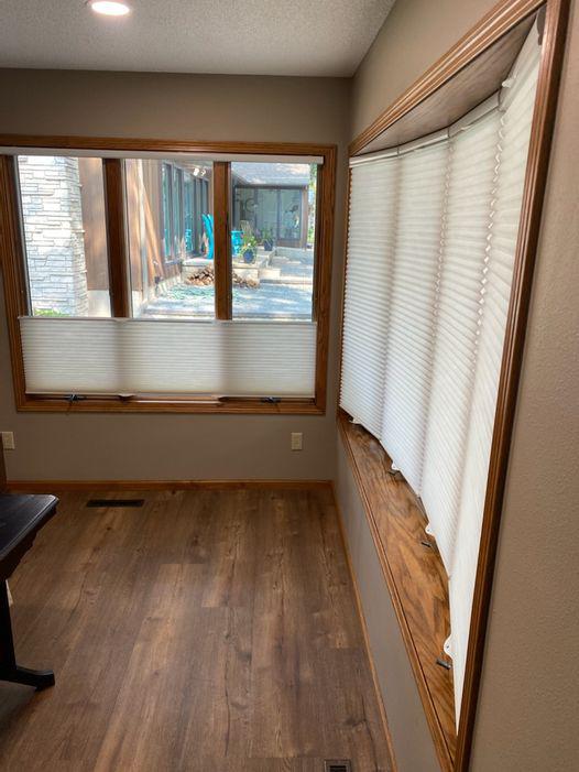 Love your windows, but hate the lack of privacy? These Cellular Shades are the perfect solution to let some light in and keep prying eyes out.  BudgetBlindsMankato  CellularShades  TopDownBottomUpShades  FreeConsultation  WindowWednesday  MinnesotaLakeMN