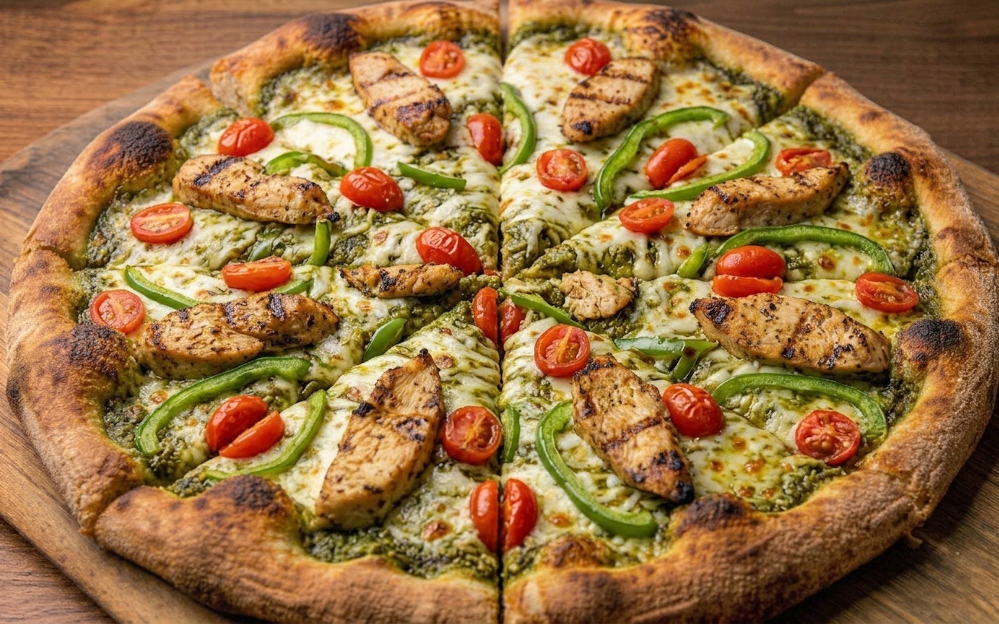 Pesto Chicken Pizza