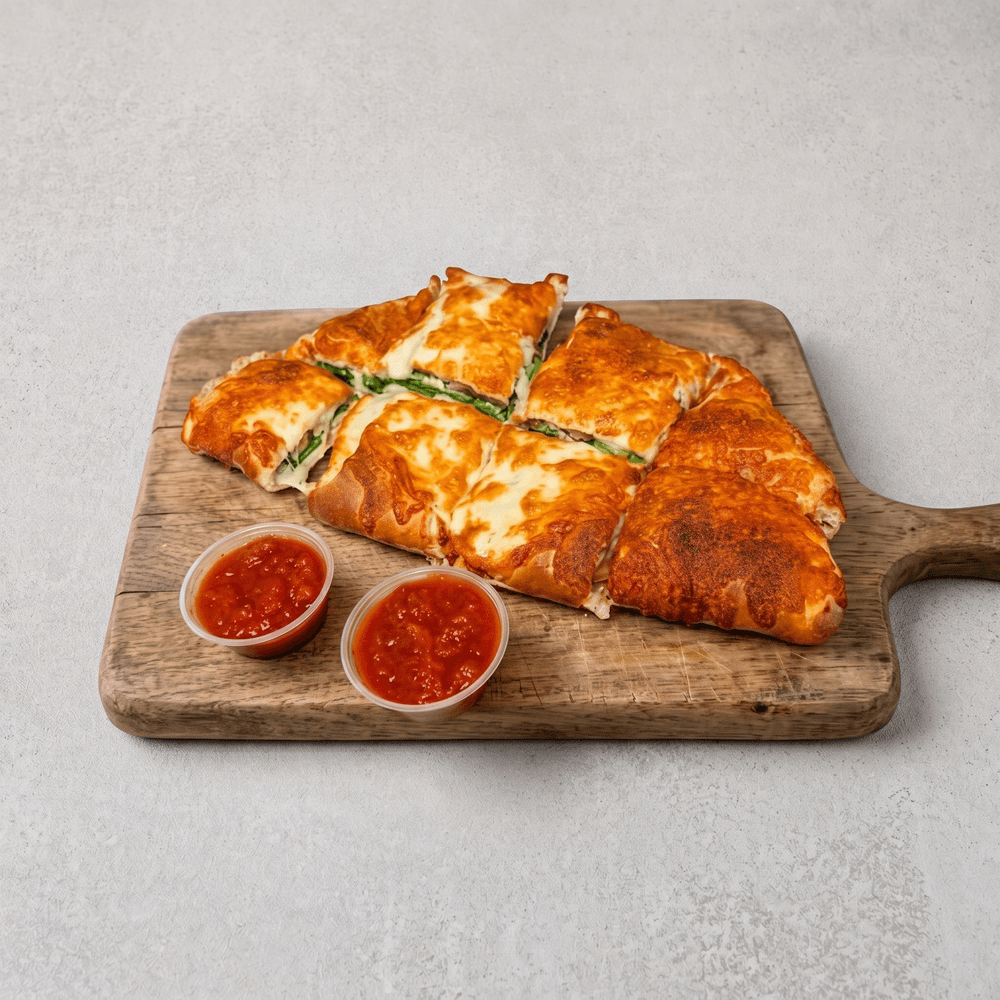 Spinach Feta Tomato Calzone