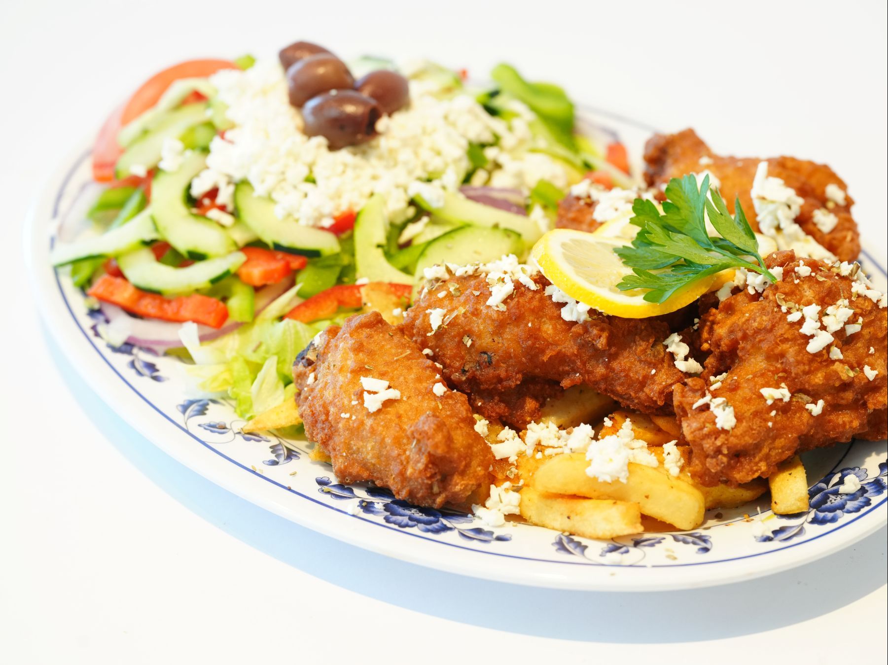 Greek Chicken Wings Platter